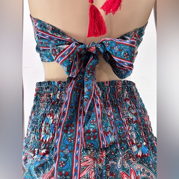 Bold & Beautiful silk pants & top floral print - Picture 5 of 16